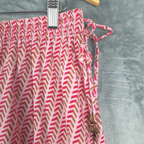 White Stag Skirt‎ Large Boho Peasant Tiered Prairie Festival Maxi Modest Sequins - Picture 4 of 9